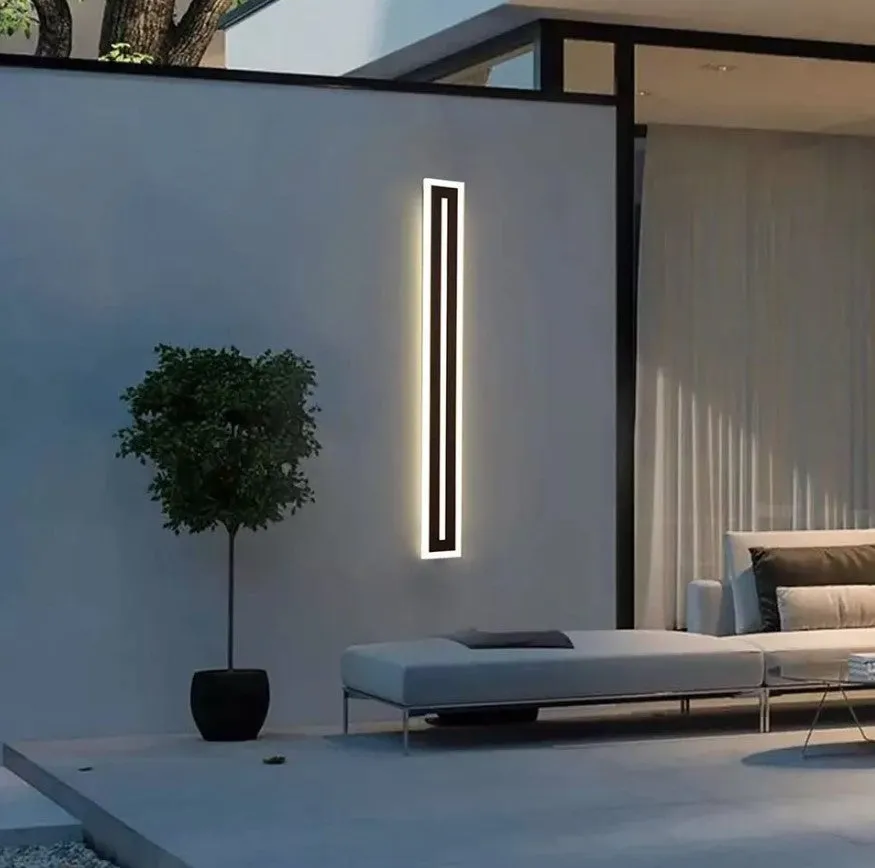 BLACK WATER| Modern LED Wall Light  78" Inches Long LED Light Outdoor/Indoor Wall Lights