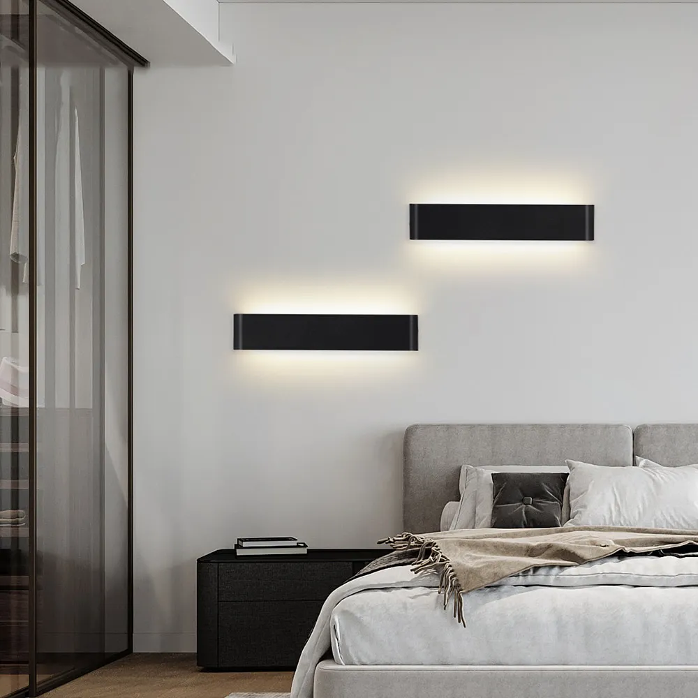 Blu Deke - LED Wall Sconce Light Decor Brushed Aluminum