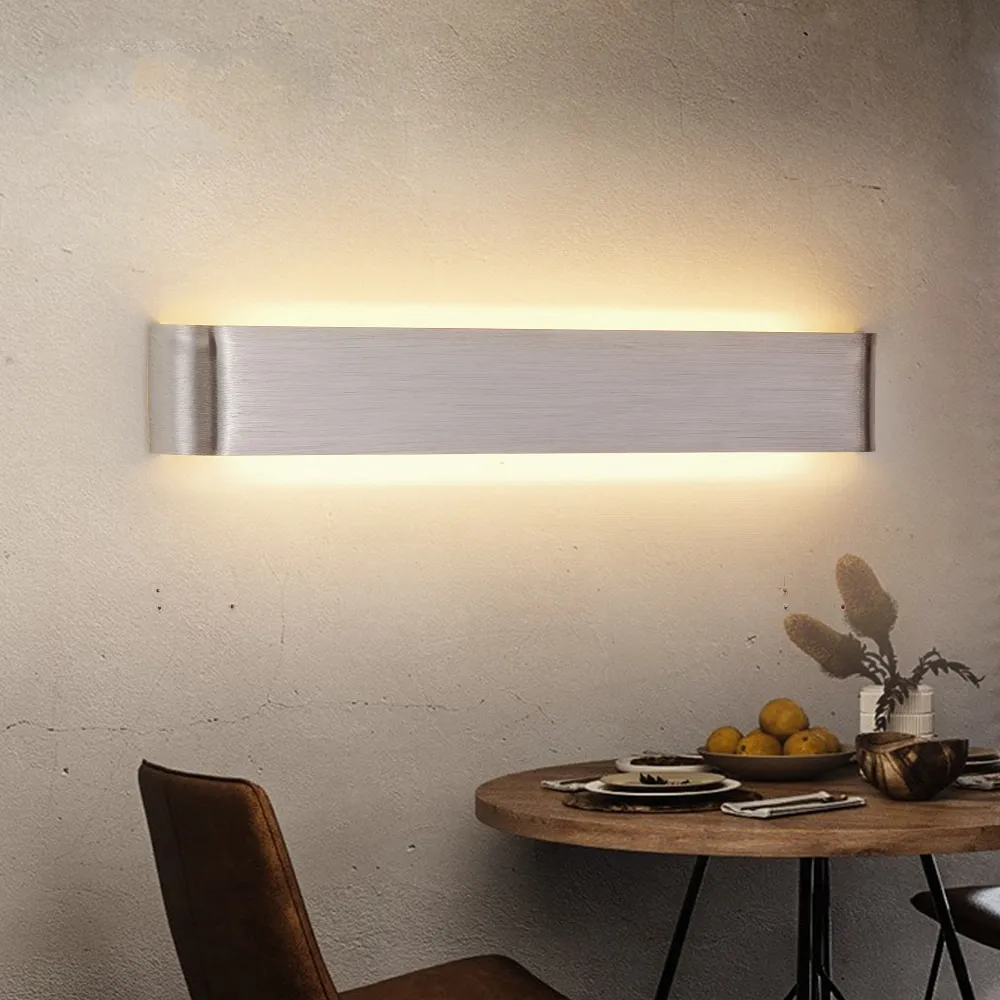 Blu Deke - LED Wall Sconce Light Decor Brushed Aluminum