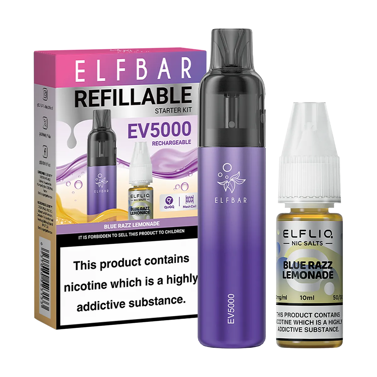 Blue Razz Lemonade Elfbar EV5000 Pod Kit