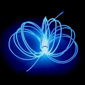 Blue Rope Lights Noise Reduction EL Wire LED Rope Light Wire 9.8ft/3m for Glow in the Dark Parties
