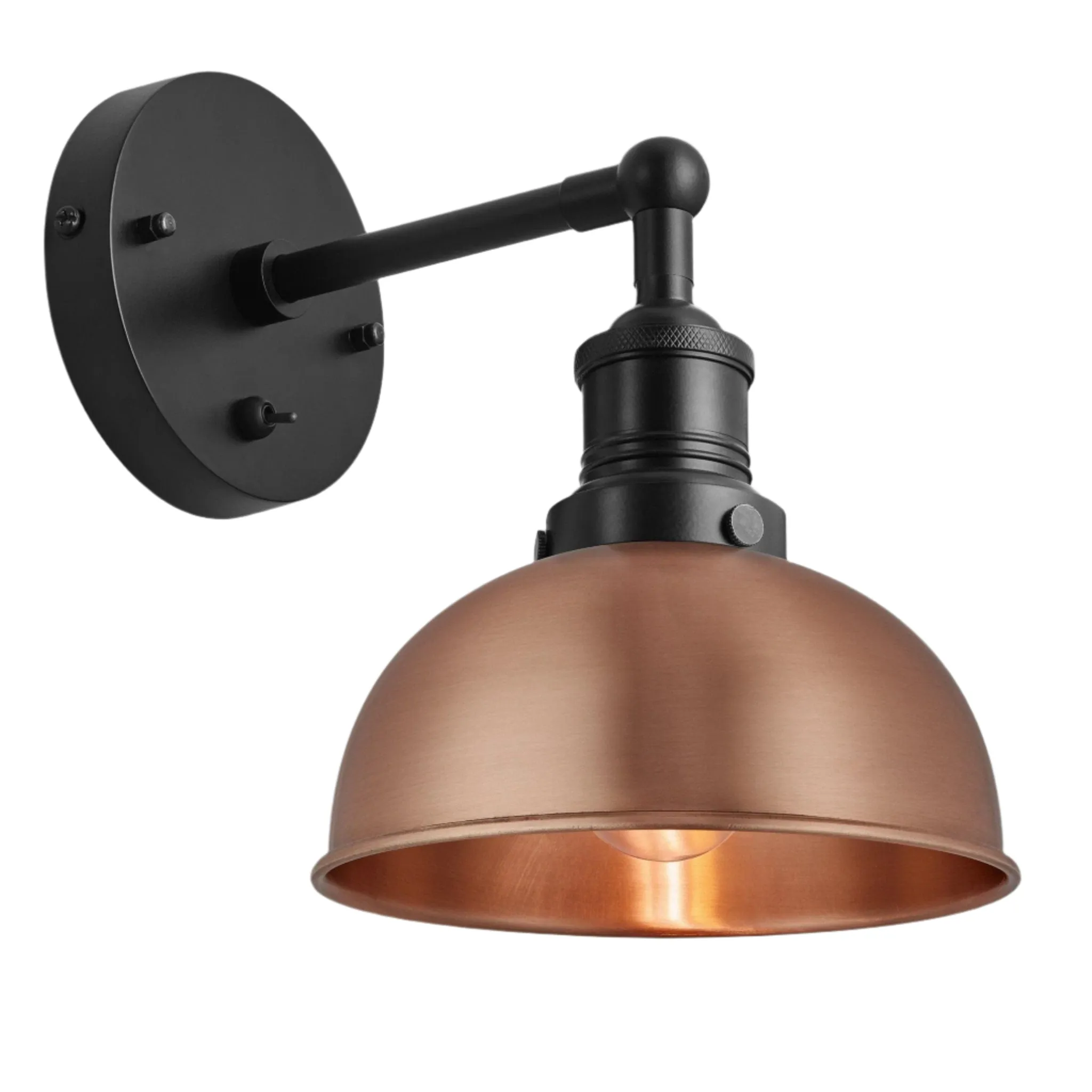 Brooklyn Dome Wall Light - 8 Inch - Copper