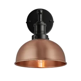 Brooklyn Dome Wall Light - 8 Inch - Copper