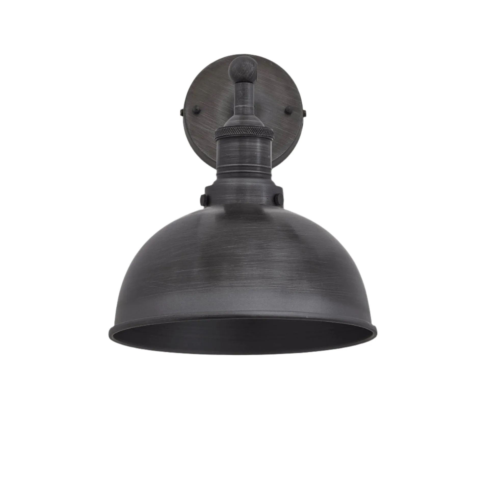 Brooklyn Dome Wall Light - 8 Inch - Pewter
