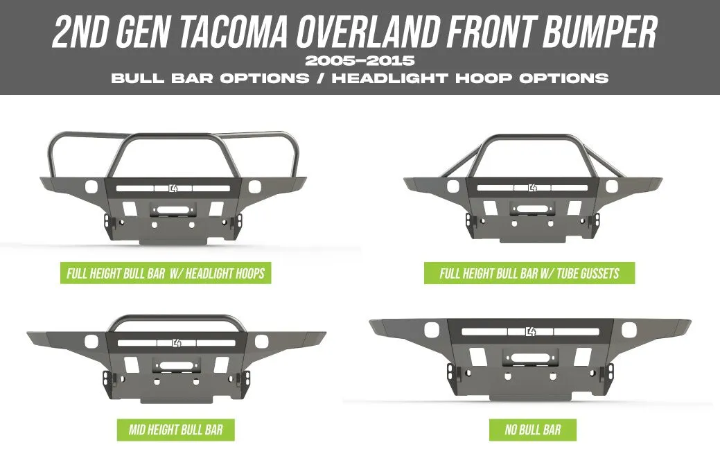 C4 Fabrication 2005-2011 Tacoma Overland Series Front Bumper