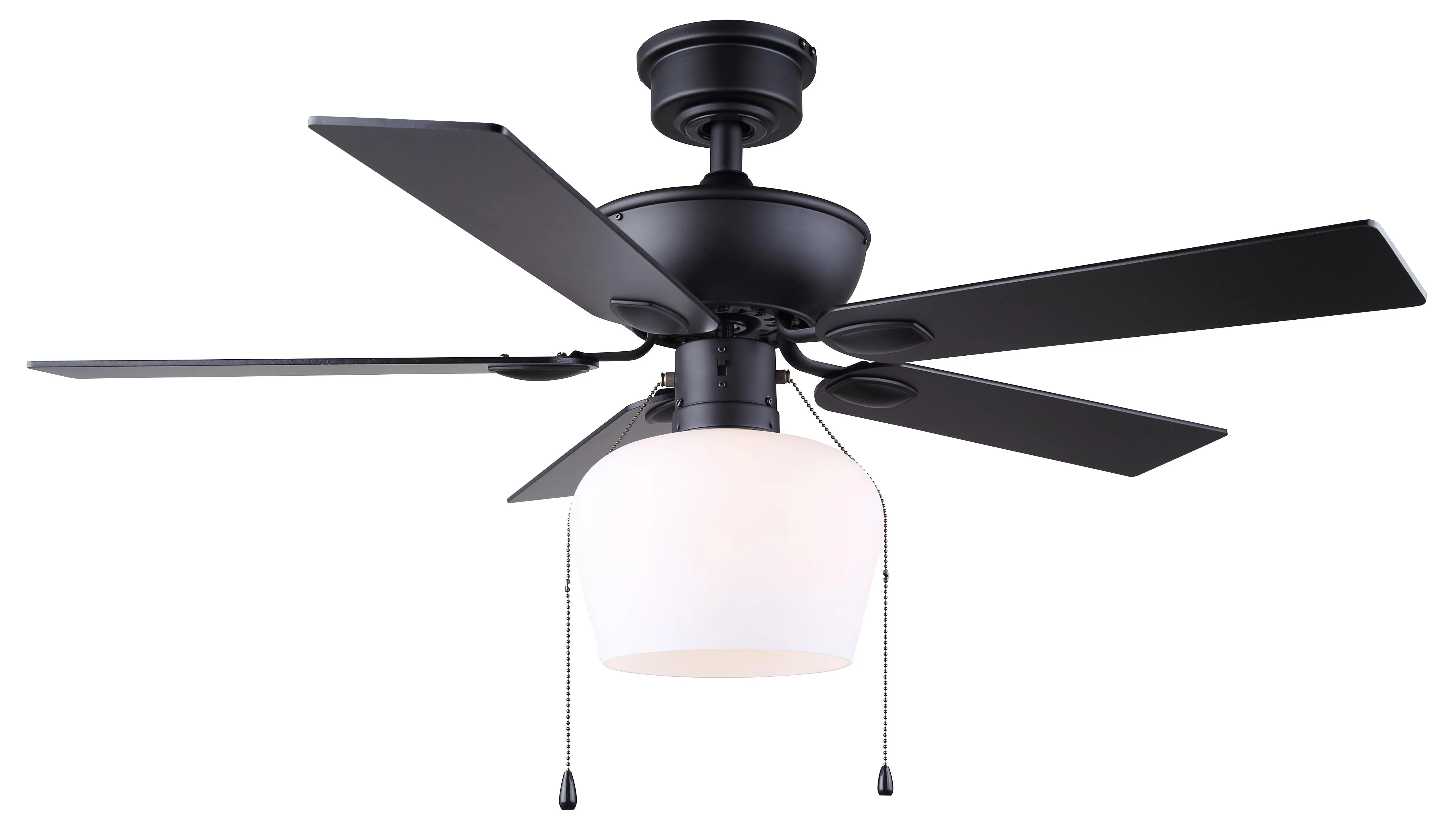Canarm CF42COL5BK Colette 42 Inch Ceiling Fan Matte Black