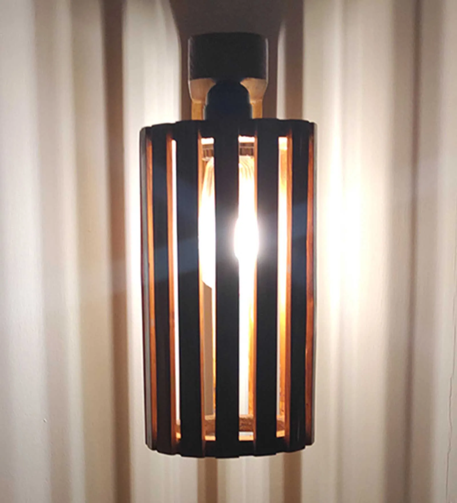 Casa Brown Wooden Wall Light