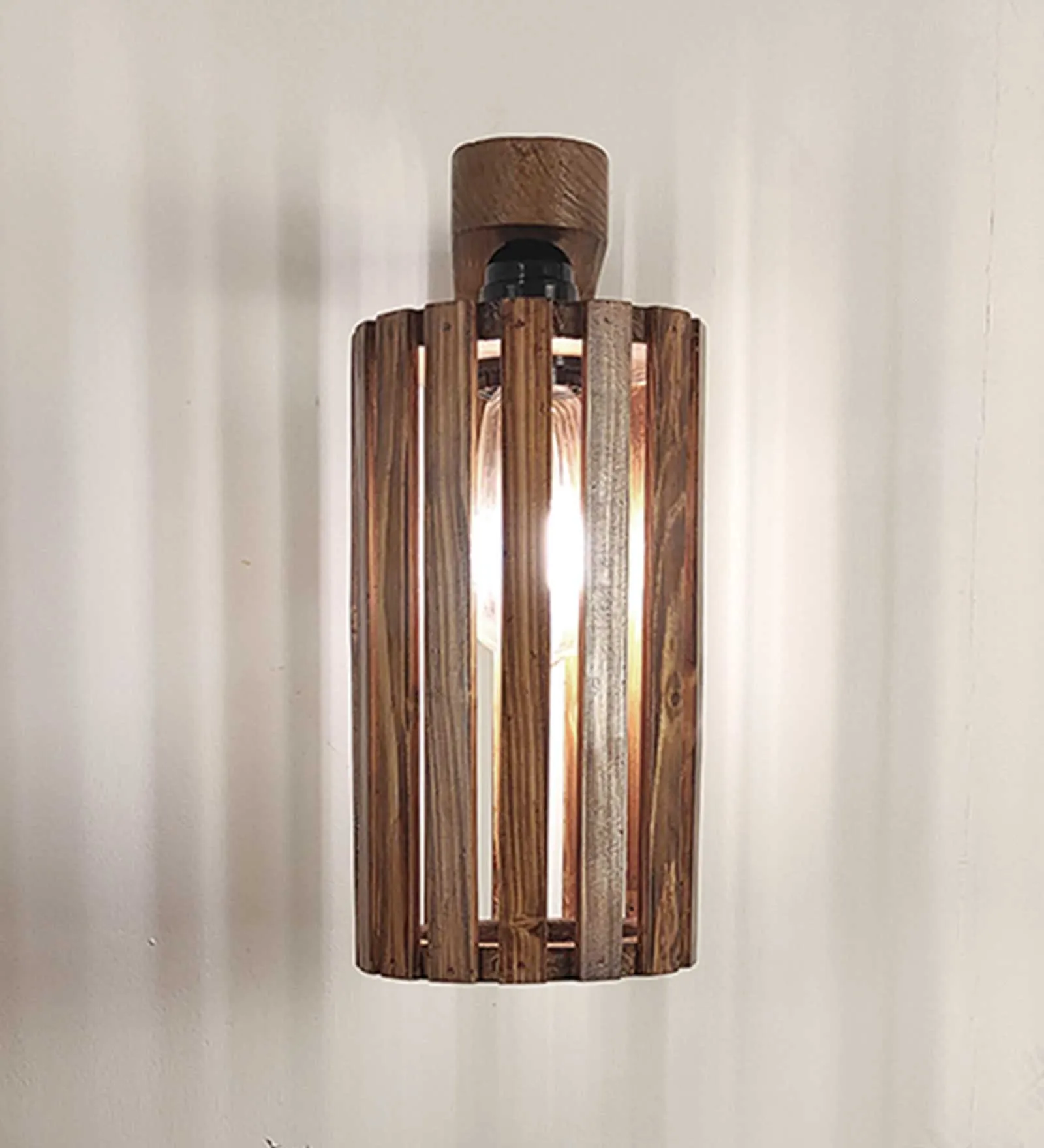 Casa Brown Wooden Wall Light