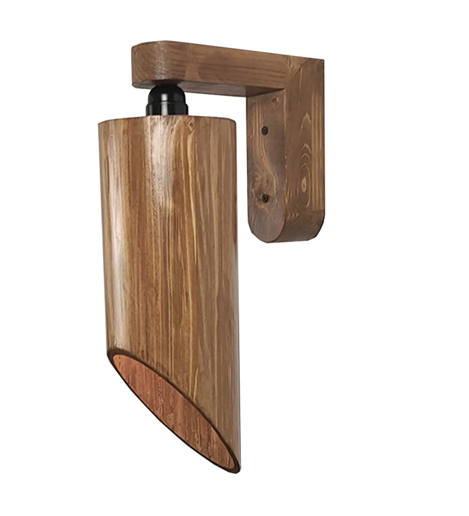 Cedar Brown Wooden Wall Light