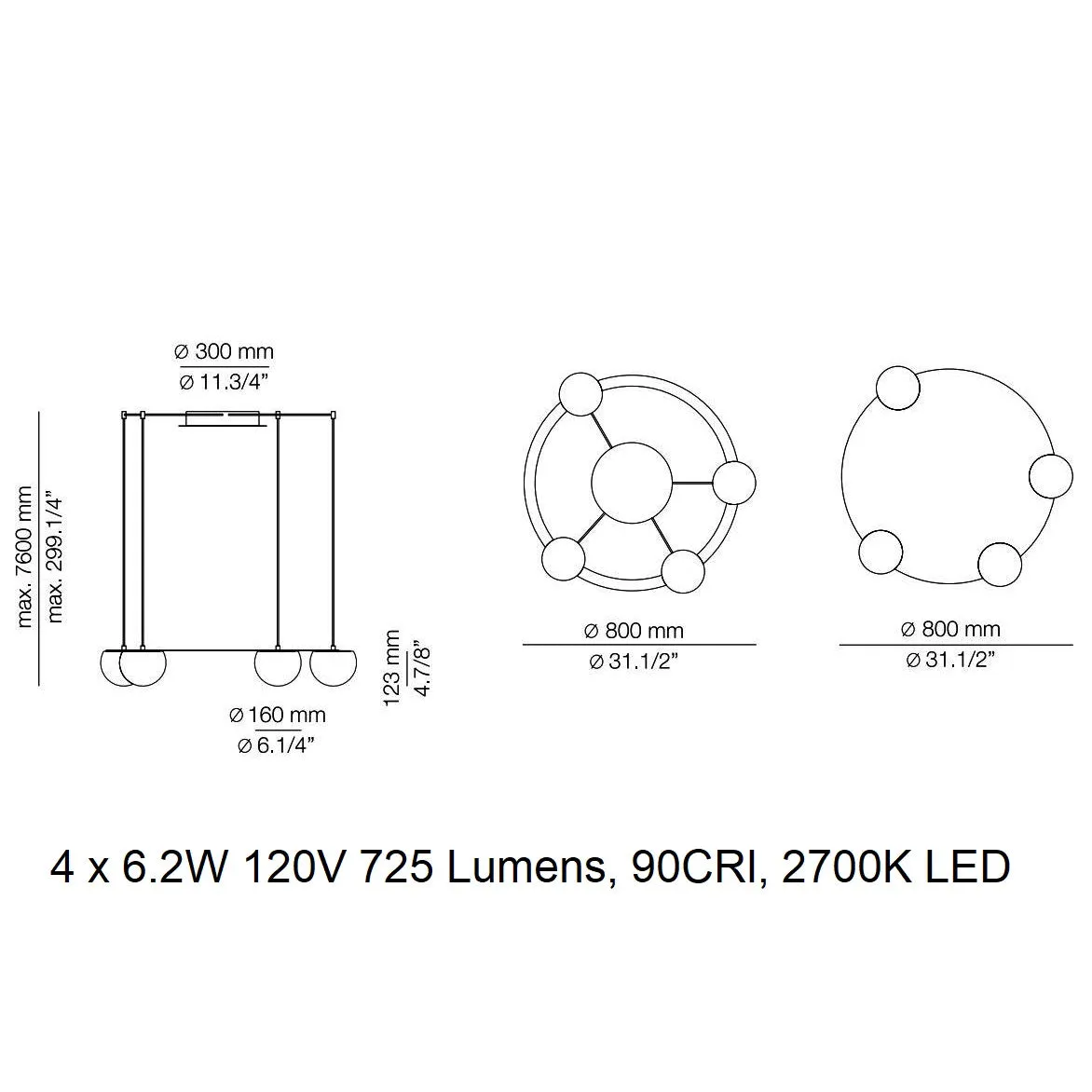 Circ Round LED Pendant Light
