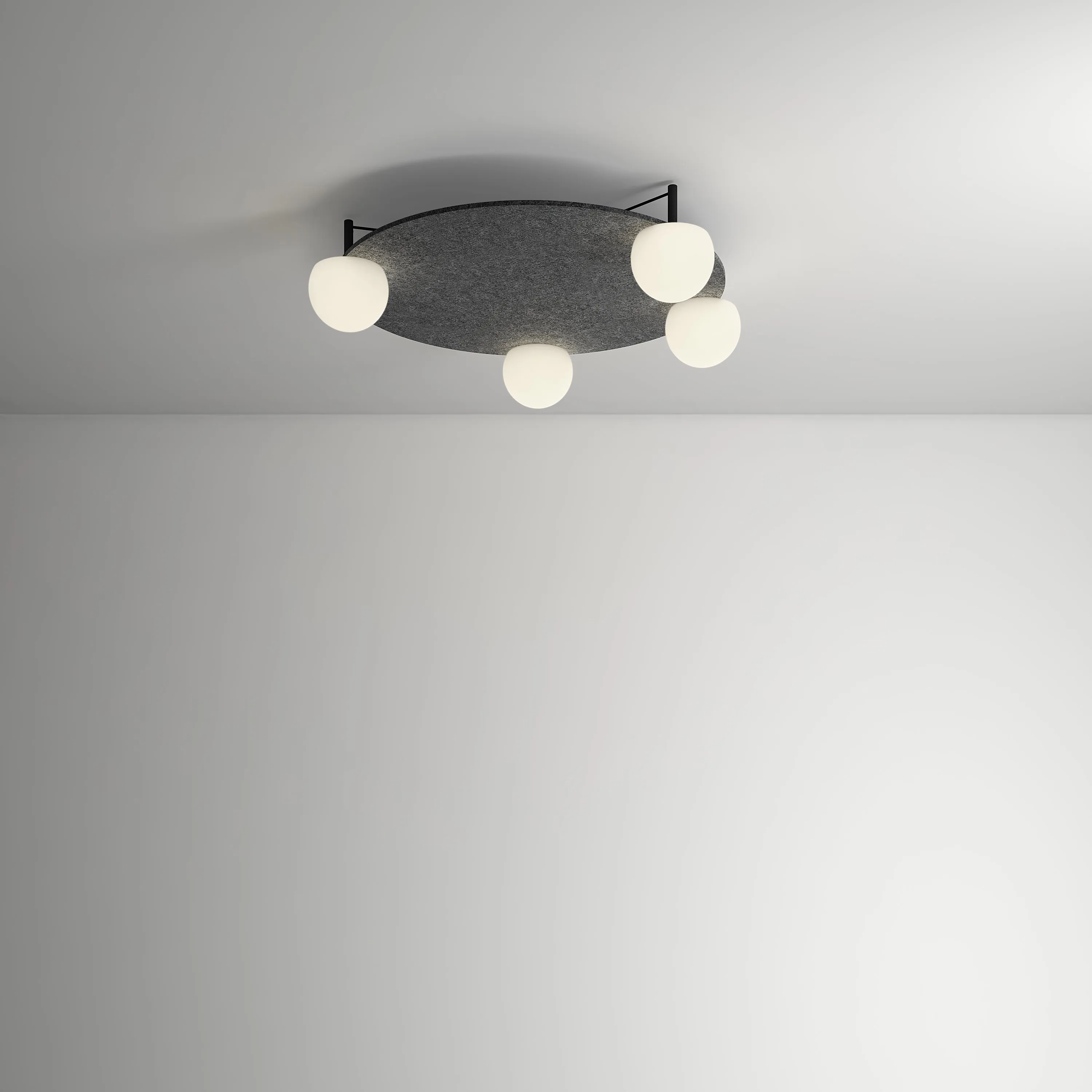 Circ Round LED Semi Flush Mount