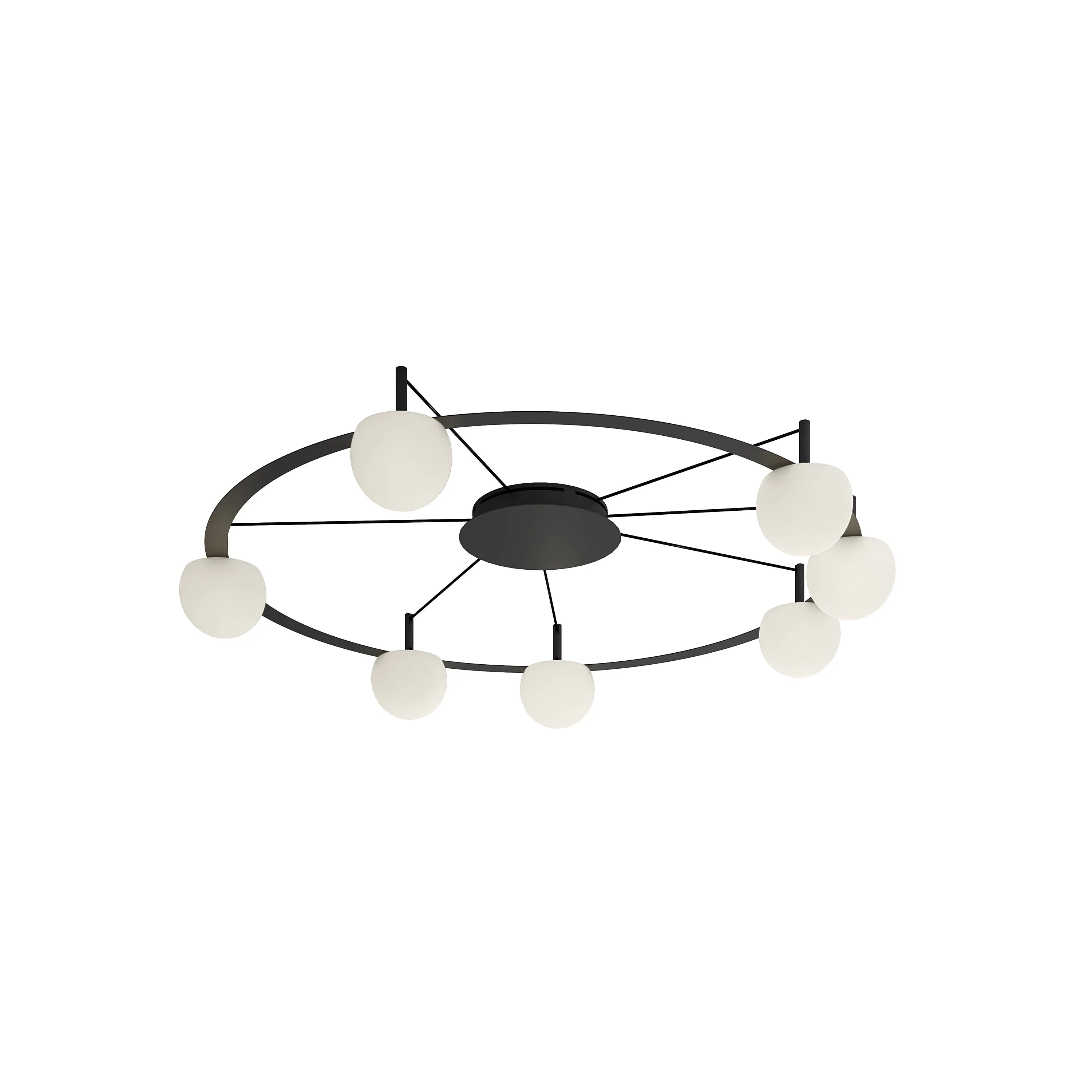 Circ Round LED Semi Flush Mount