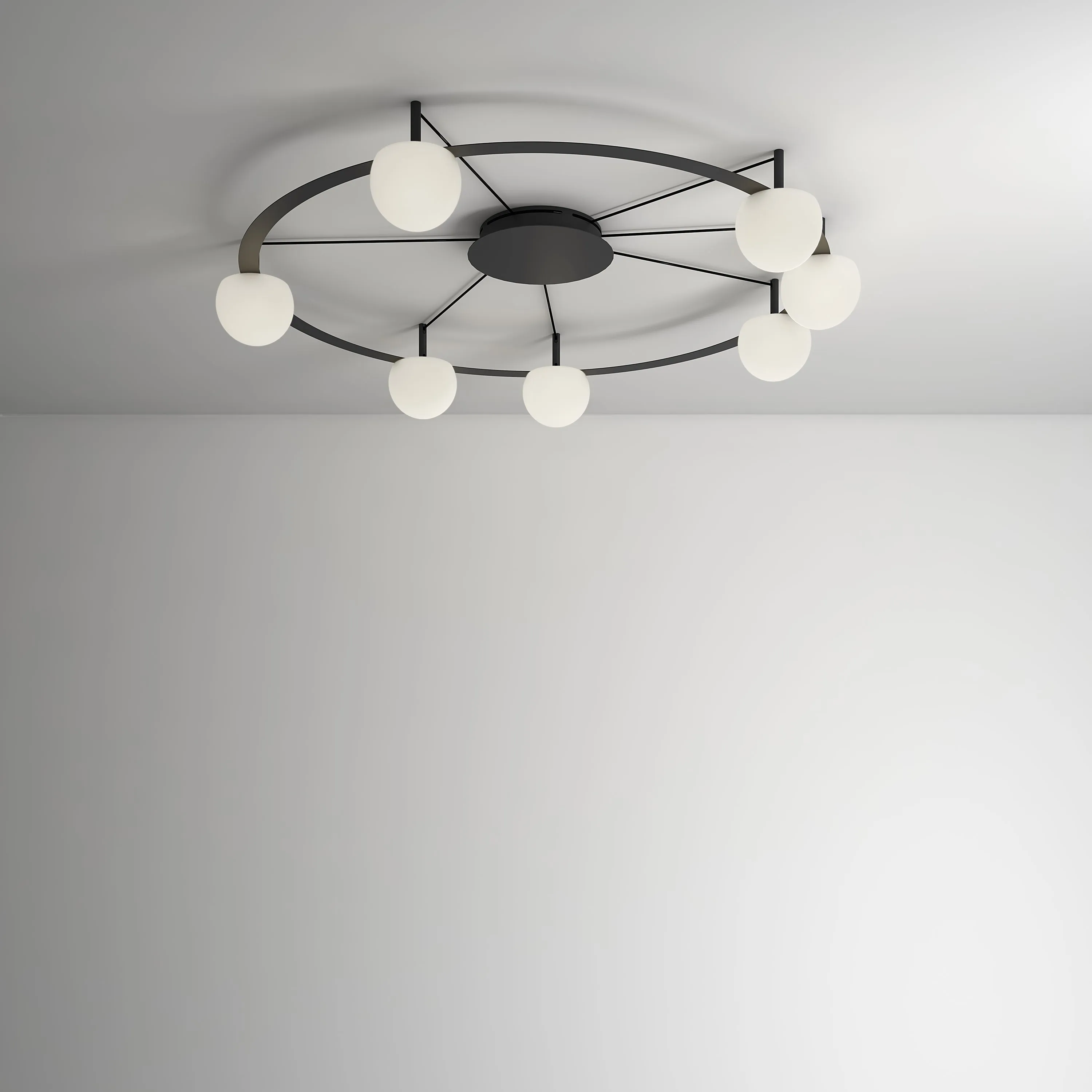 Circ Round LED Semi Flush Mount