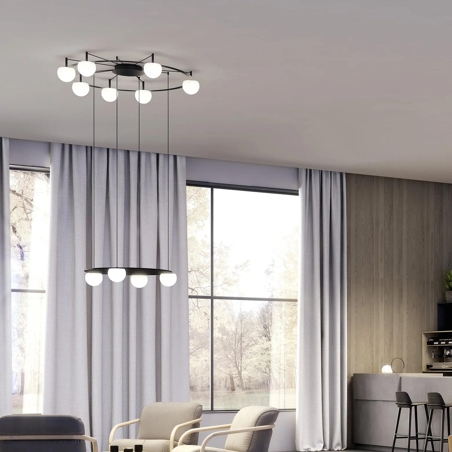 Circ Two Tier LED Pendant Light