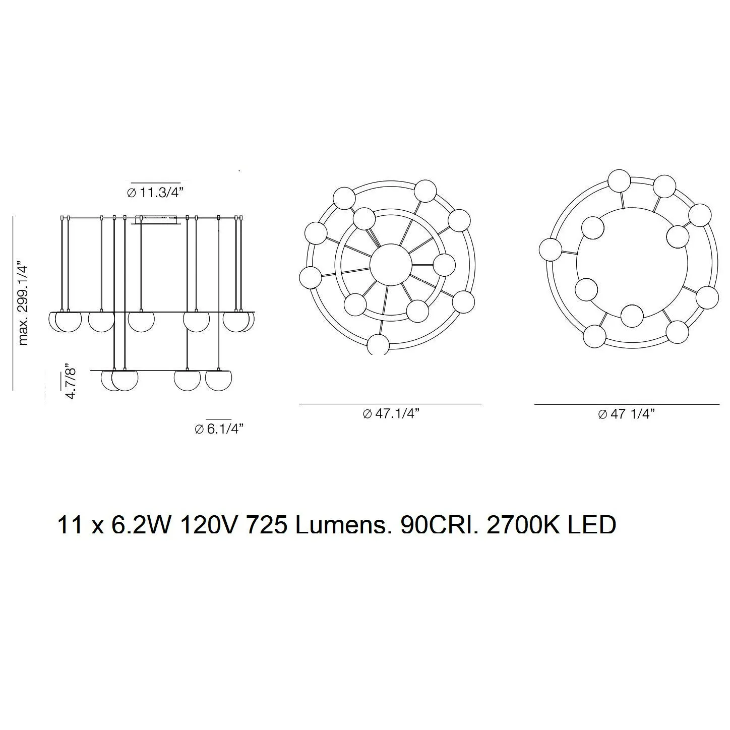 Circ Two Tier LED Pendant Light