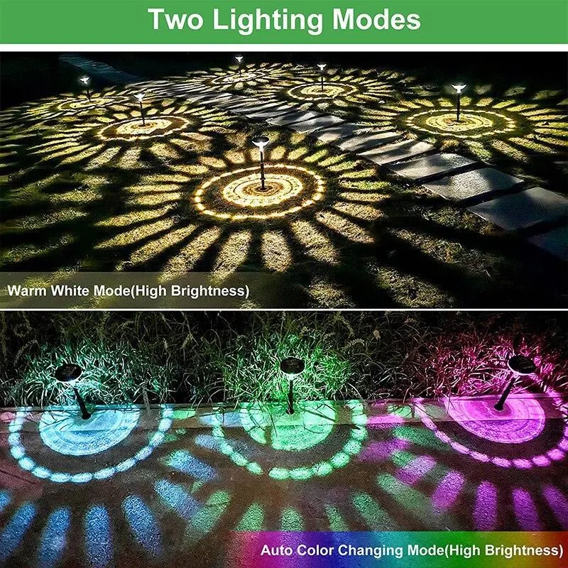 Colorful Solar Pathway Lights with Weather-Resistant Design for Outdoor Spaces