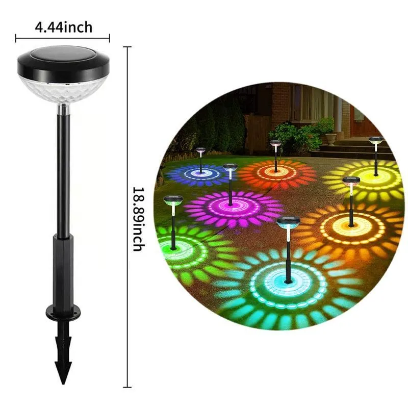 Colorful Solar Pathway Lights with Weather-Resistant Design for Outdoor Spaces
