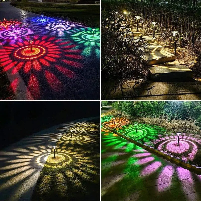 Colorful Solar Pathway Lights with Weather-Resistant Design for Outdoor Spaces