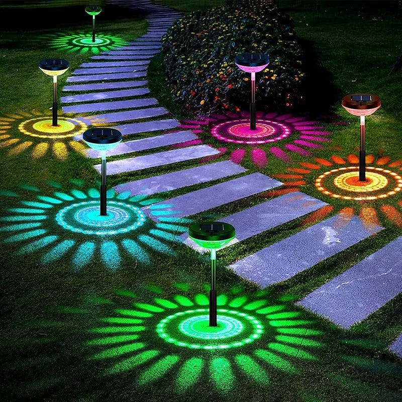 Colorful Solar Pathway Lights with Weather-Resistant Design for Outdoor Spaces