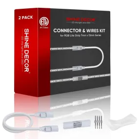 Connector Kit for 110V 7x13mm RGB LED Lite Strip Lights
