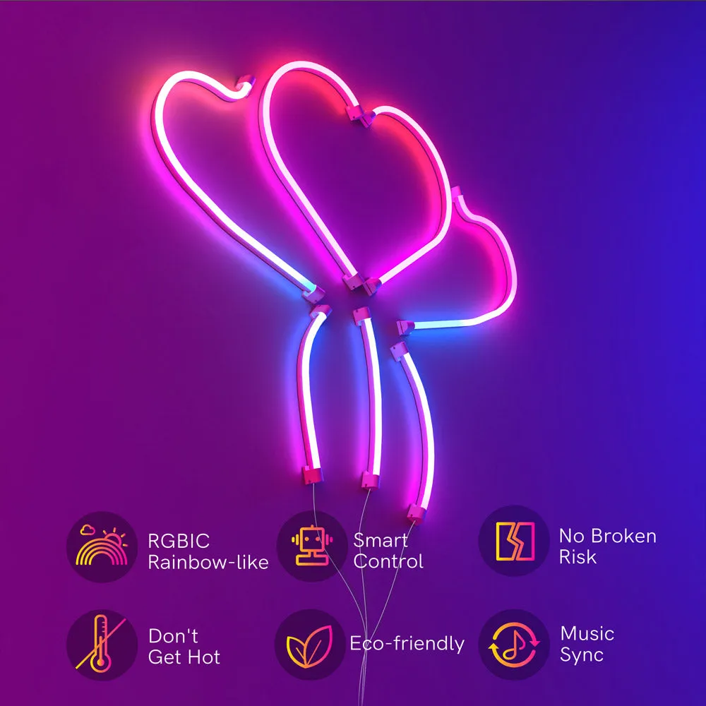 Custom Neon Sign Kits, RGBIC Neon Rope Light  - Dekala LightFlow™