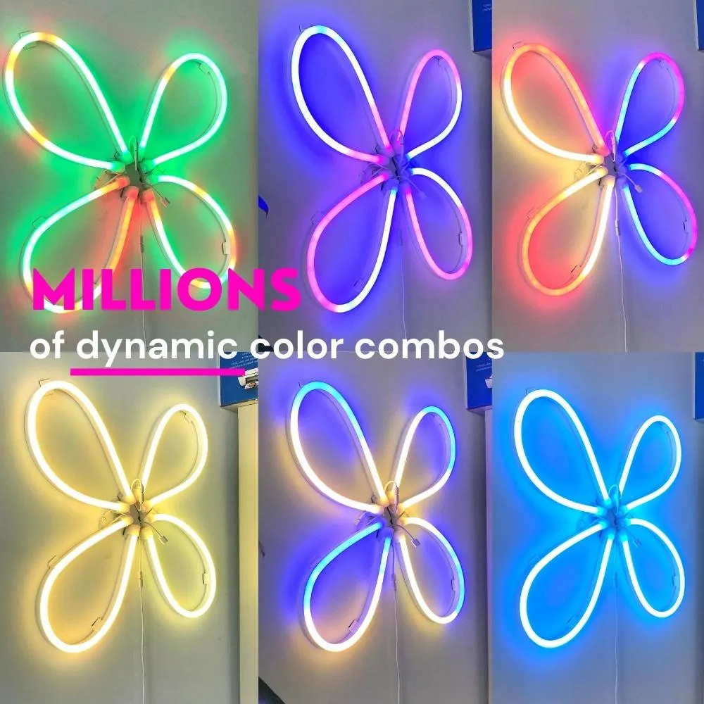 Custom Neon Sign Kits, RGBIC Neon Rope Light  - Dekala LightFlow™