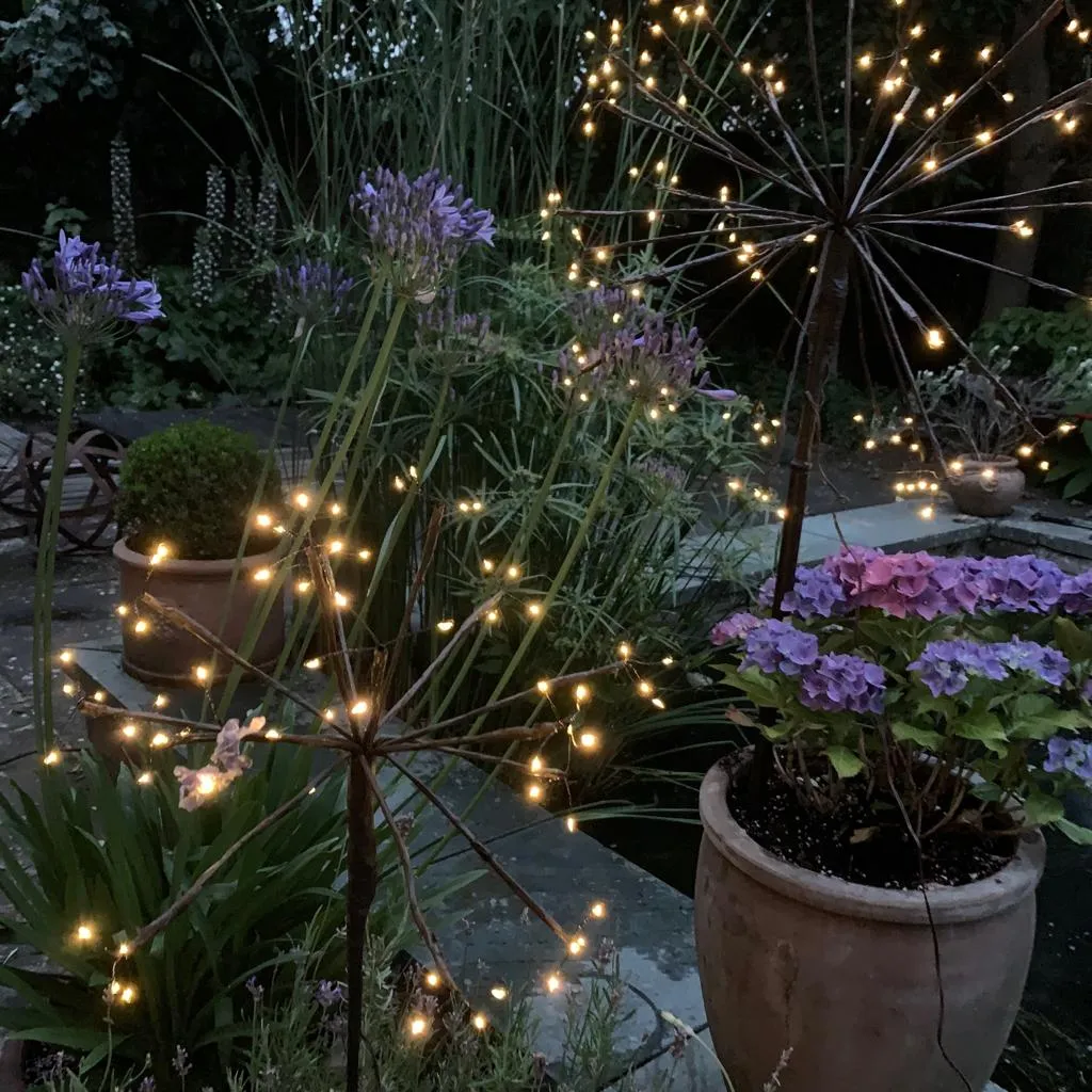 Dandelion Solar LED Outdoor Stake Light