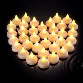 DEVCHHAYA ENTERPRISE Decor Floating Diya 12 pcs for Diwali Decor| Water Sensor Electric Diya | Home Decor Floating Lamp| Sensor Light Electric Candle | Pooja Room Decoration Items