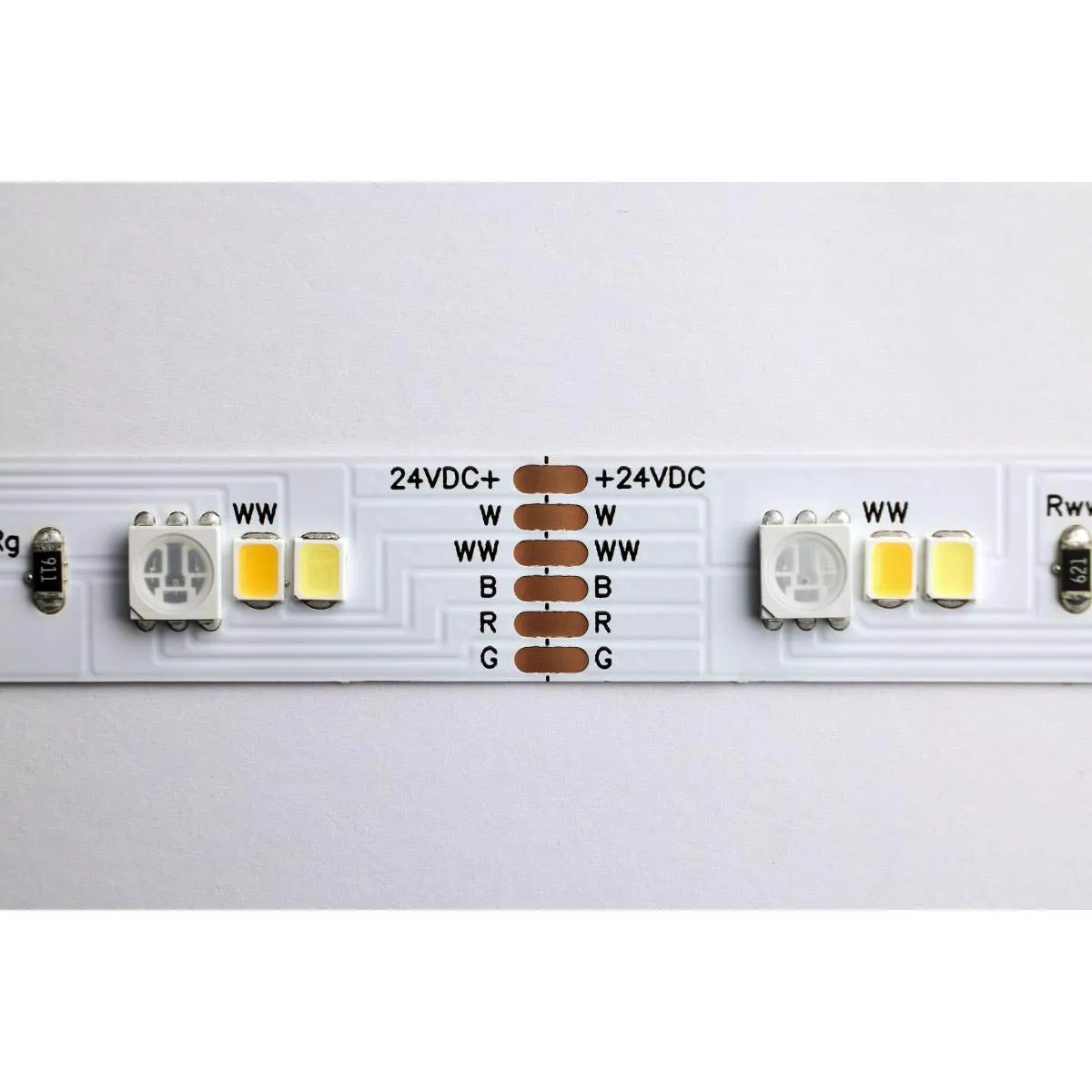 Dimension Plus LED Smart Tape Light Kit, 16ft Reel, Color Changing RGB and Tunable White, 24V, Direct Wired Connection