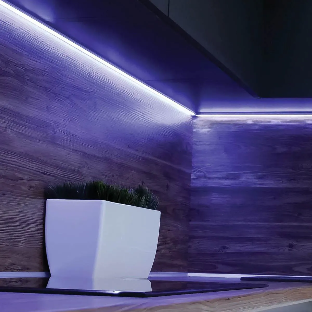 Dimension Plus LED Smart Tape Light Kit, 16ft Reel, Color Changing RGB and Tunable White, 24V, Direct Wired Connection