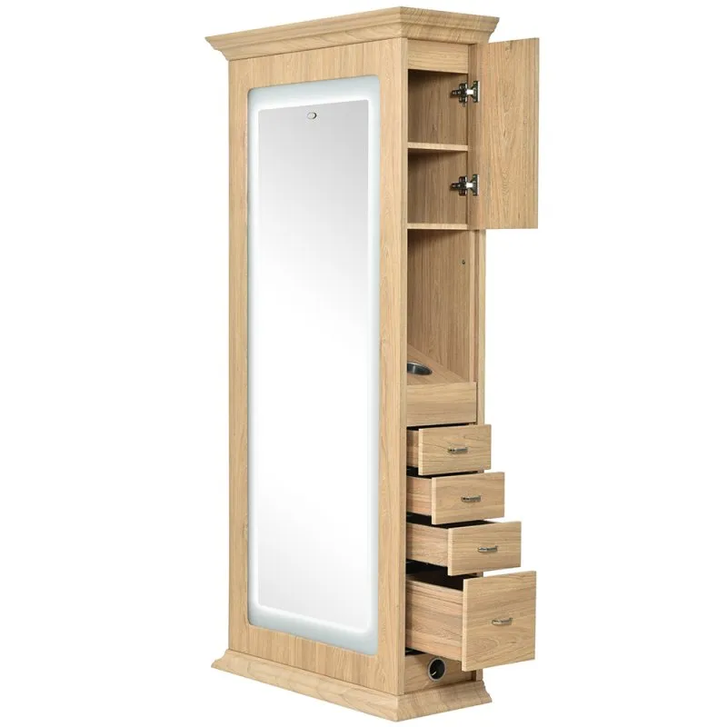 DIR Adonis Single Styling Station with LED Lighting
