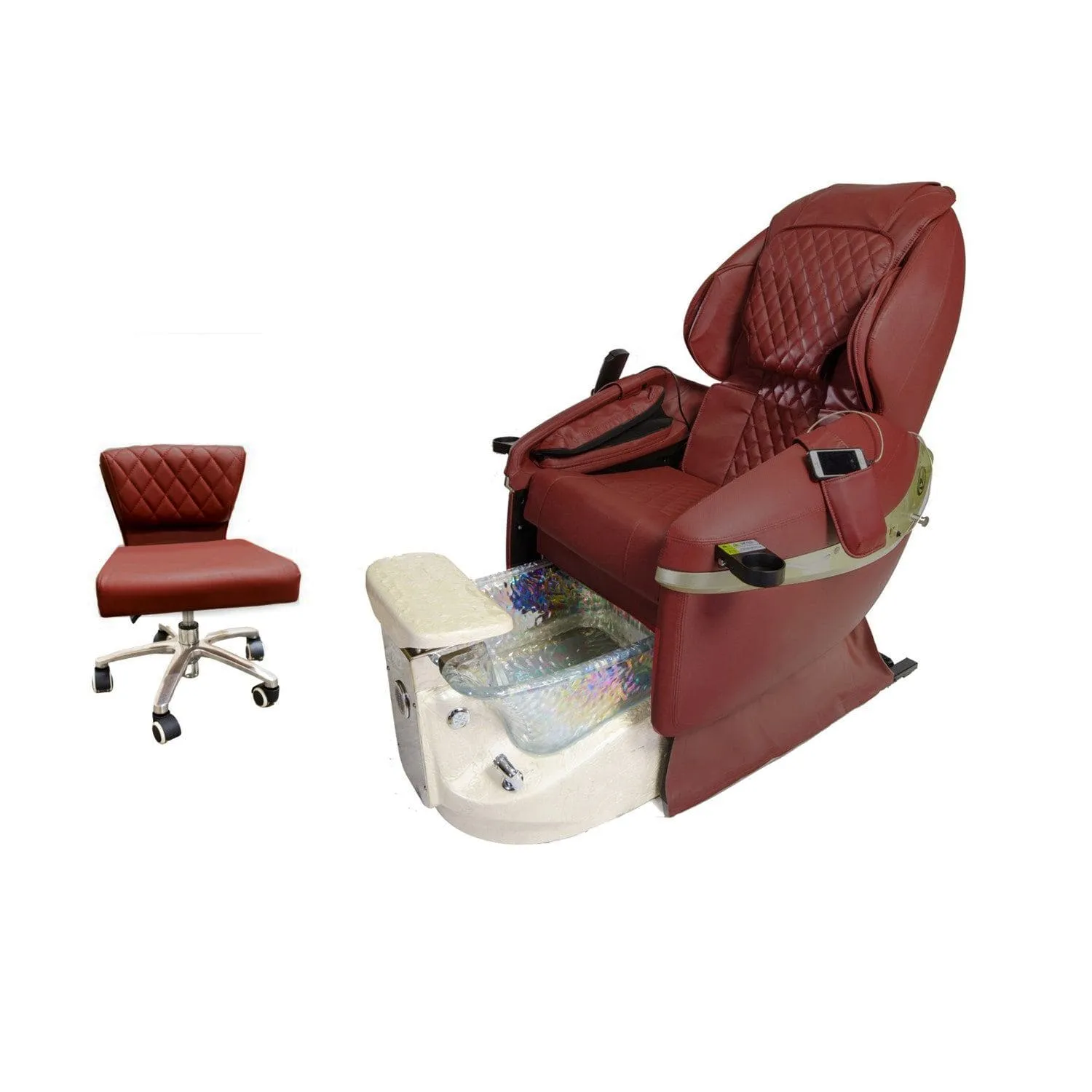 Diva Deluxe Spa Pedicure Chair with Free Pedicure Stool