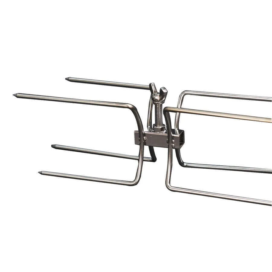 Double Ended Rotisserie Fork/Prong - 10mm Square - Flaming Coals
