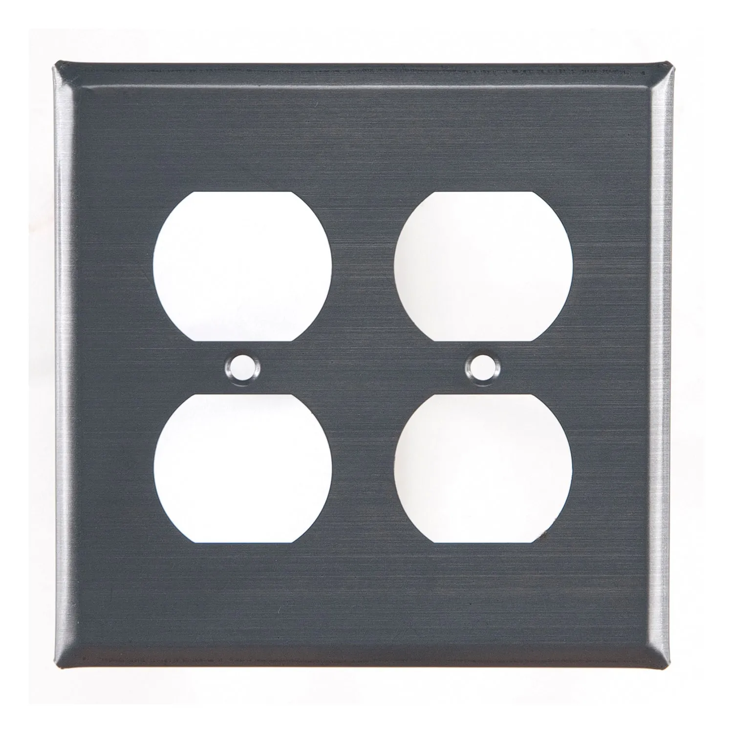 Double Outlet Cover Unpierced in Country Tin