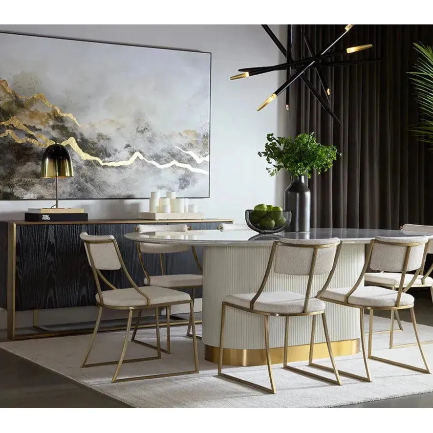 Elegant Mid-Century SERWIN Chandelier in Black and Gold