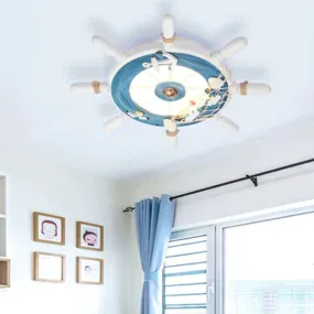 Elvira -  Ship Rudder Style Mediterranean Decorative Ceiling Lamp