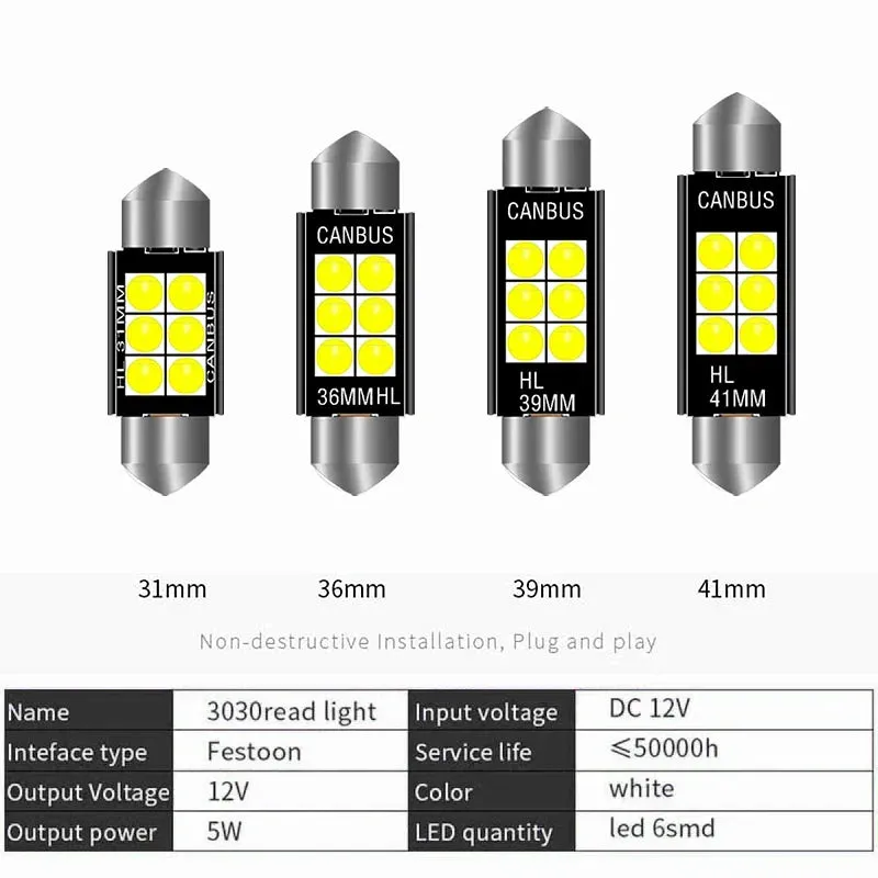 Emitting Color: WHITE, Color Temperature: 5000K - 1pcs 3030