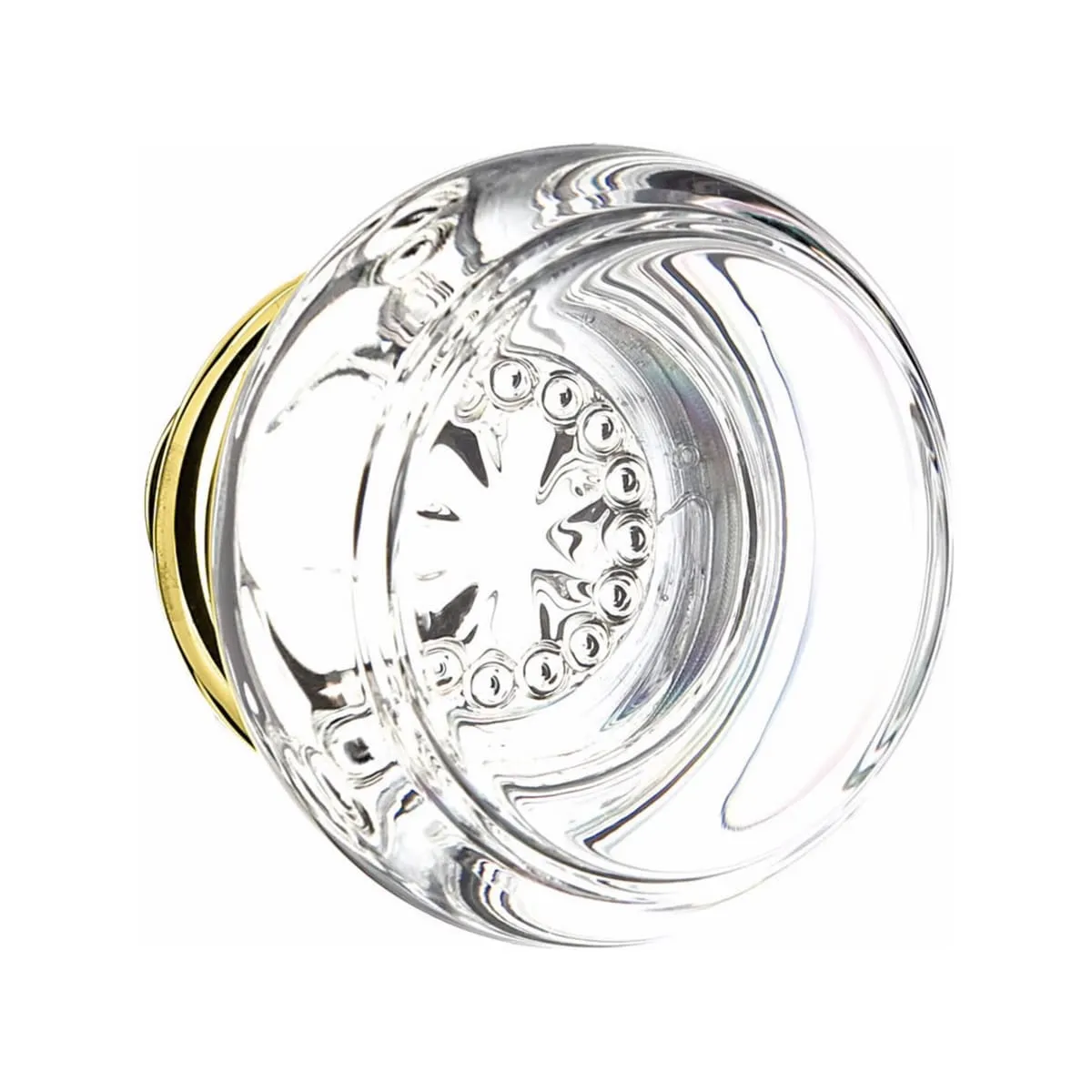 Emtek F20 Function Adelaide Mortise Handleset with Georgetown Glass Knob