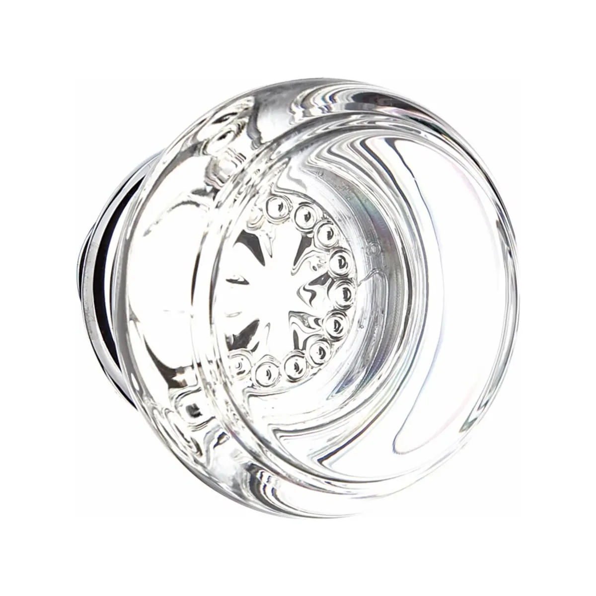 Emtek F20 Function Adelaide Mortise Handleset with Georgetown Glass Knob