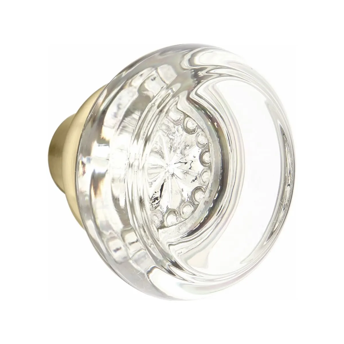 Emtek F20 Function Adelaide Mortise Handleset with Georgetown Glass Knob
