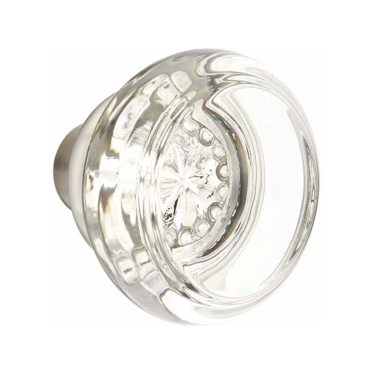 Emtek F20 Function Adelaide Mortise Handleset with Georgetown Glass Knob