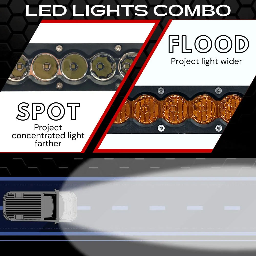 Extreme LED - 20" X6S Slim Amber/White 90W LED Light Bar