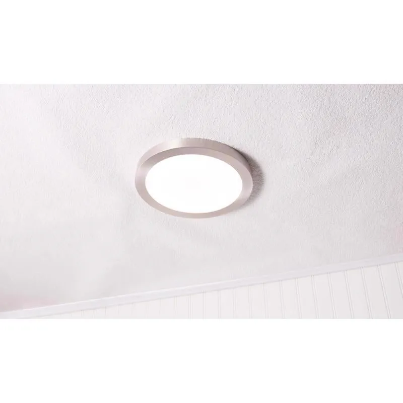 Feit EDGELIT 1.1 in. H X 15 in. W X 15 in. L Nickel Silver LED Flat Panel Light Fixture