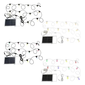 Festoon 2 Solar Kit 10Lt 2700k, Multi-Colour in Black, White