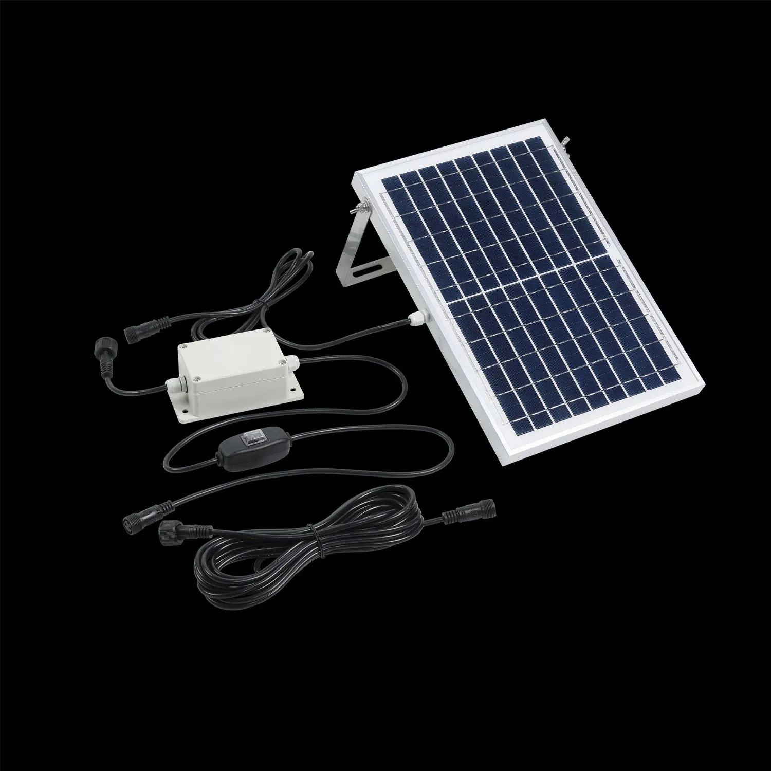 Festoon 2 Solar Kit 10Lt 2700k, Multi-Colour in Black, White