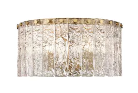 Five Light Flush Mount from the Glacier Collection in Modern Gold Finish by Z-Lite