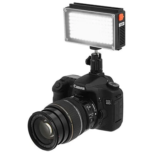 Fotodiox Pro LED-98A, Professional 98 LED Dimmable Photo/Video Light Kit with Removable Battery