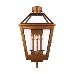 Four Light Lantern from the Hyannis Collection in Natural Copper Finish by Visual Comfort Studio