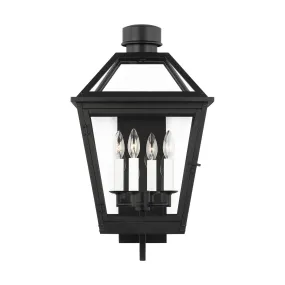 Four Light Lantern from the Hyannis Collection in Textured Black Finish by Visual Comfort Studio