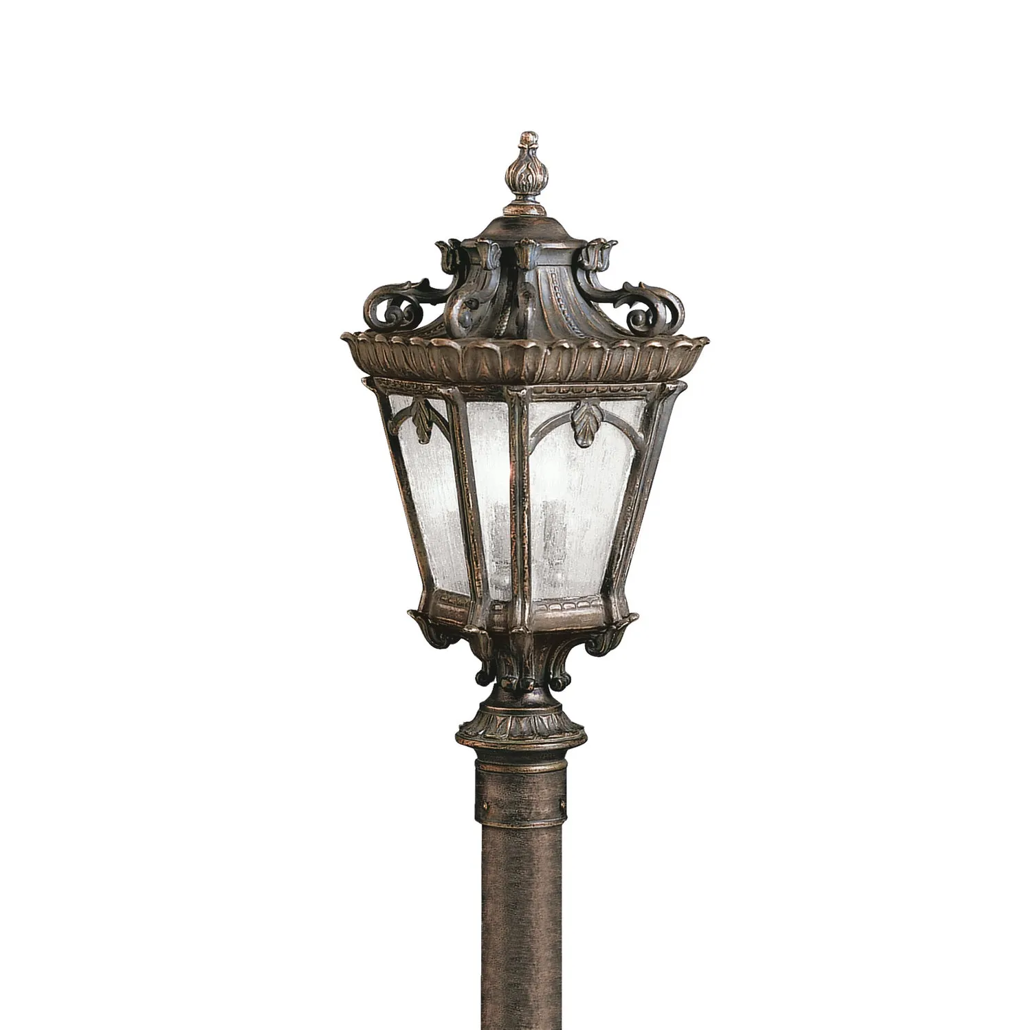 Four Light Outdoor Post Mount from the Tournai Collection in Londonderry Finish by Kichler